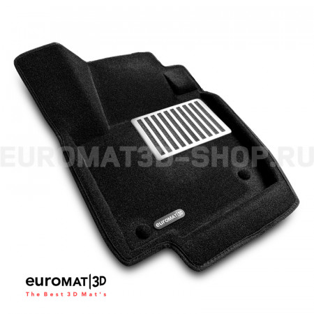 Текстильные 3D коврики Euromat3D Lux в салон для Skoda Rapid (2014-2019) № EM3D-004508