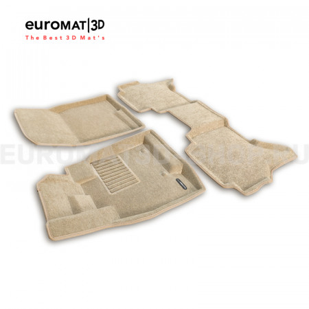 Текстильные 3D коврики Euromat3D Business в салон для Mitsubishi Pajero IV (2006-2020) № EMC3D-003610T Бежевые Текстильные 3D коврики Euromat3D Business в салон для Mitsubishi Pajero IV (2006-2020) № EMC3D-003610T Бежевые