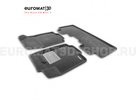 Текстильные 3D коврики Euromat3D Business в салон для Chevrolet Captiva (2018-) № EMC3D-001514